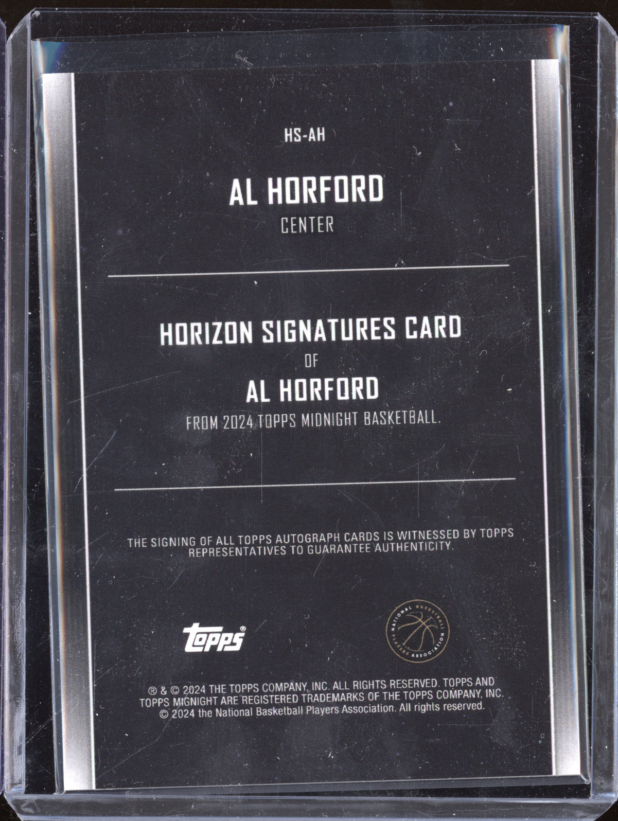 Al Horford 2023-24 Topps Midnight HS-AH Horizon Auto