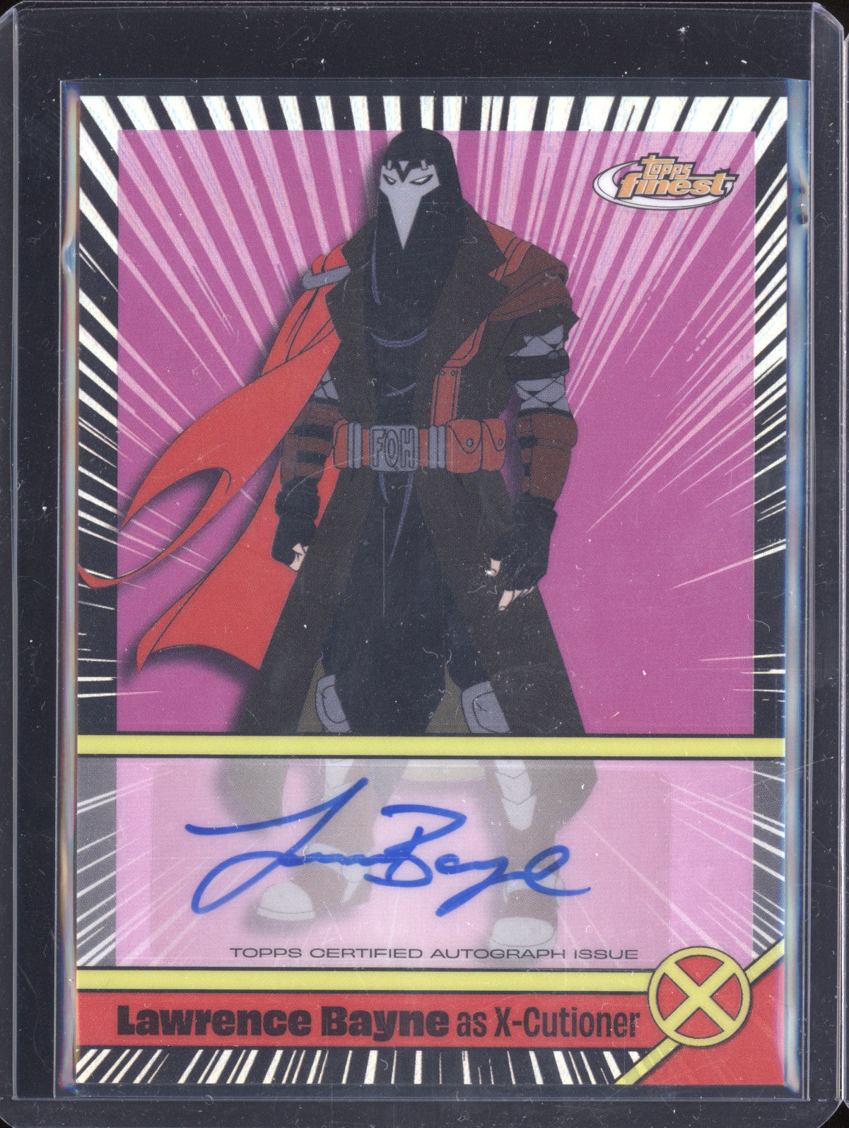 Lawrence Bayne 2025 Topps Finest X-Men 97 VA-LB Voice Actor Auto