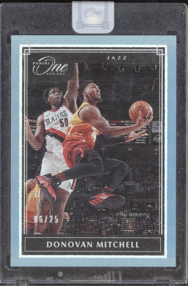 Donovan Mitchell 2019-20 Panini One and One 39 Blue 6/25