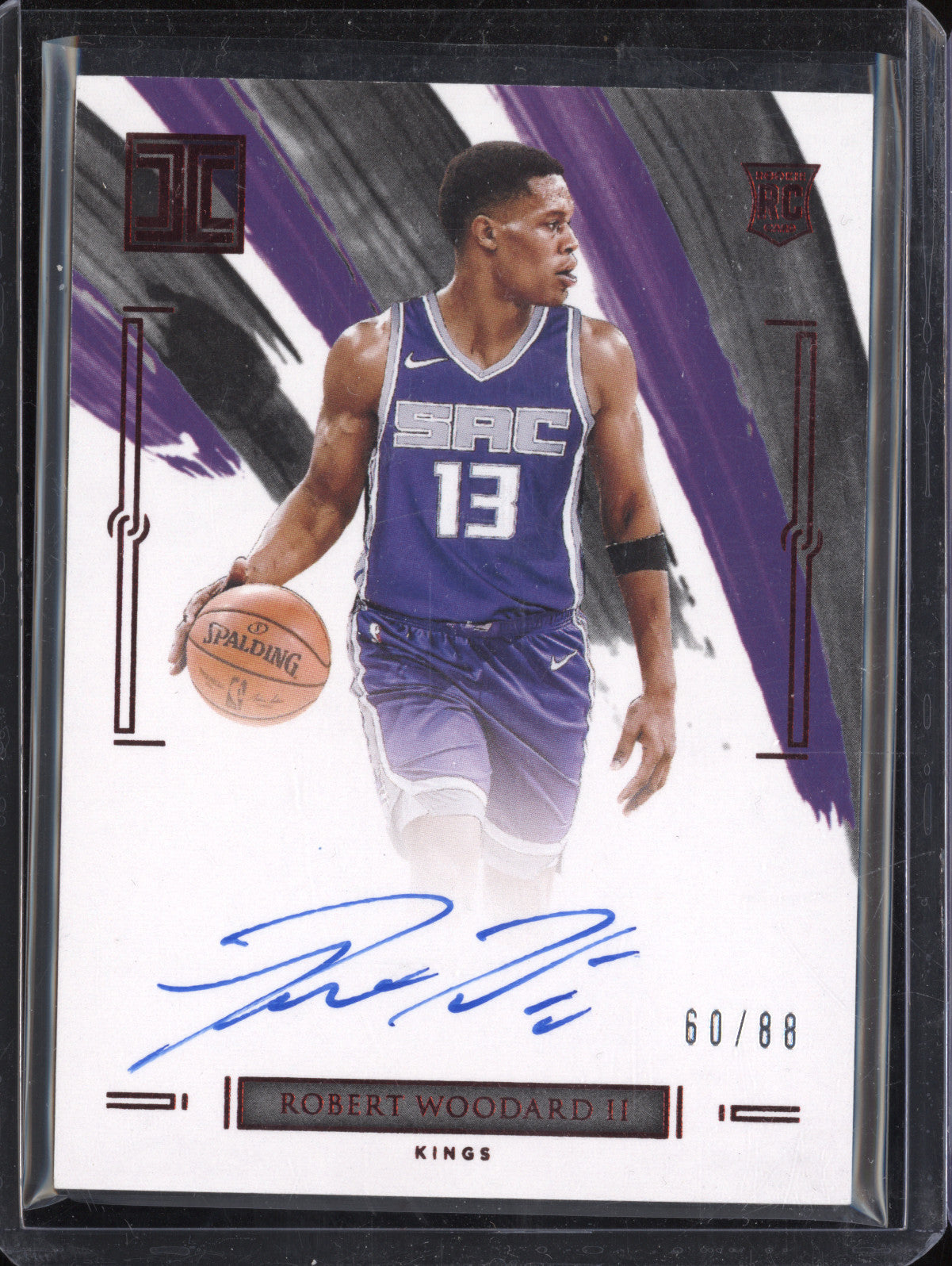 Robert Woodard II 2020-21 Panini Impeccable RA-WOO Rookie Patch Auto RC 60/88