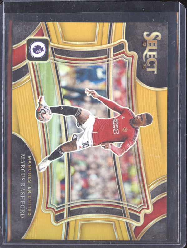 Marcus Rashford 2023-24 Panini Select 245 Gold 7/10