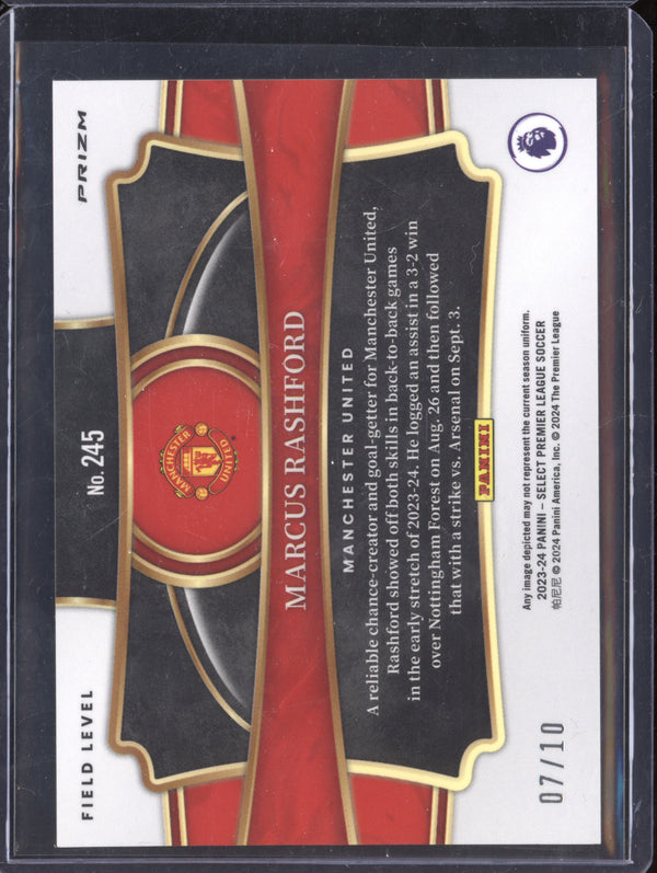 Marcus Rashford 2023-24 Panini Select 245 Gold 7/10