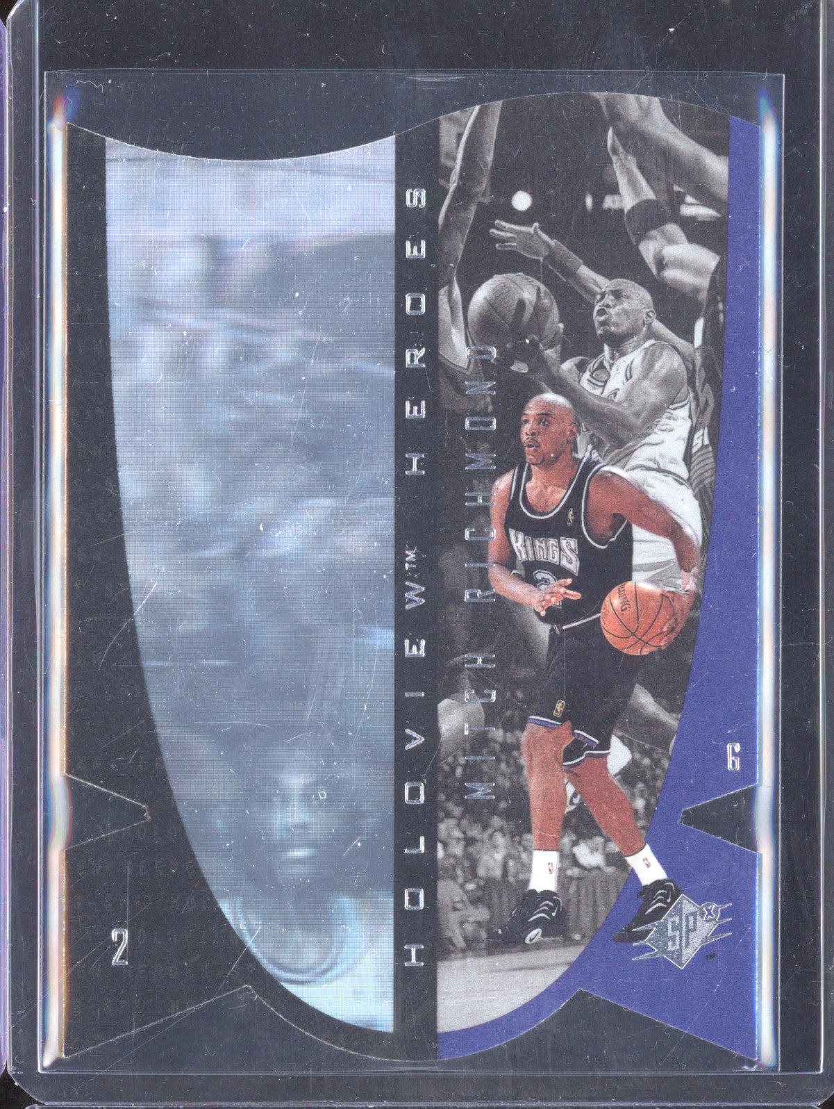 Mitch Richmond 1997 Upper Deck SPx H6 Holoview Heroes