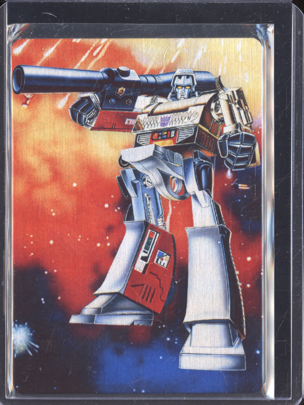 Megatron 2024 Transformers 40th Anniversary 2 Metal Art Card