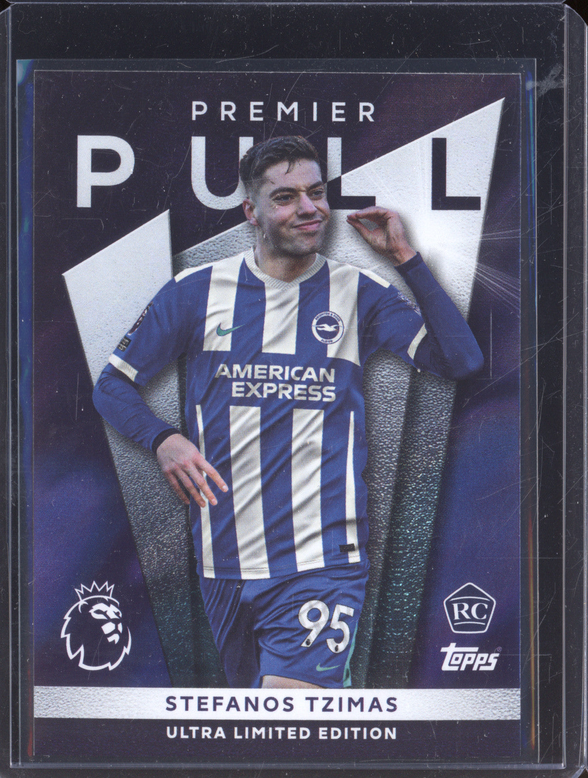 Stefanos Tzimas 2025-26 Topps Premier League PP 5 Premier Pull RC
