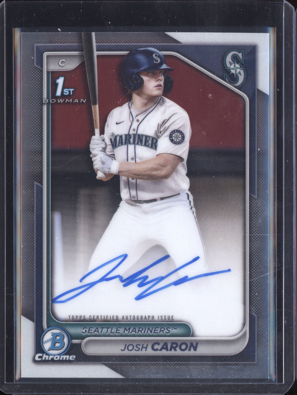 Josh Caron 2024 Bowman Chrome CPA-JCA Chrome Prospect Auto RC