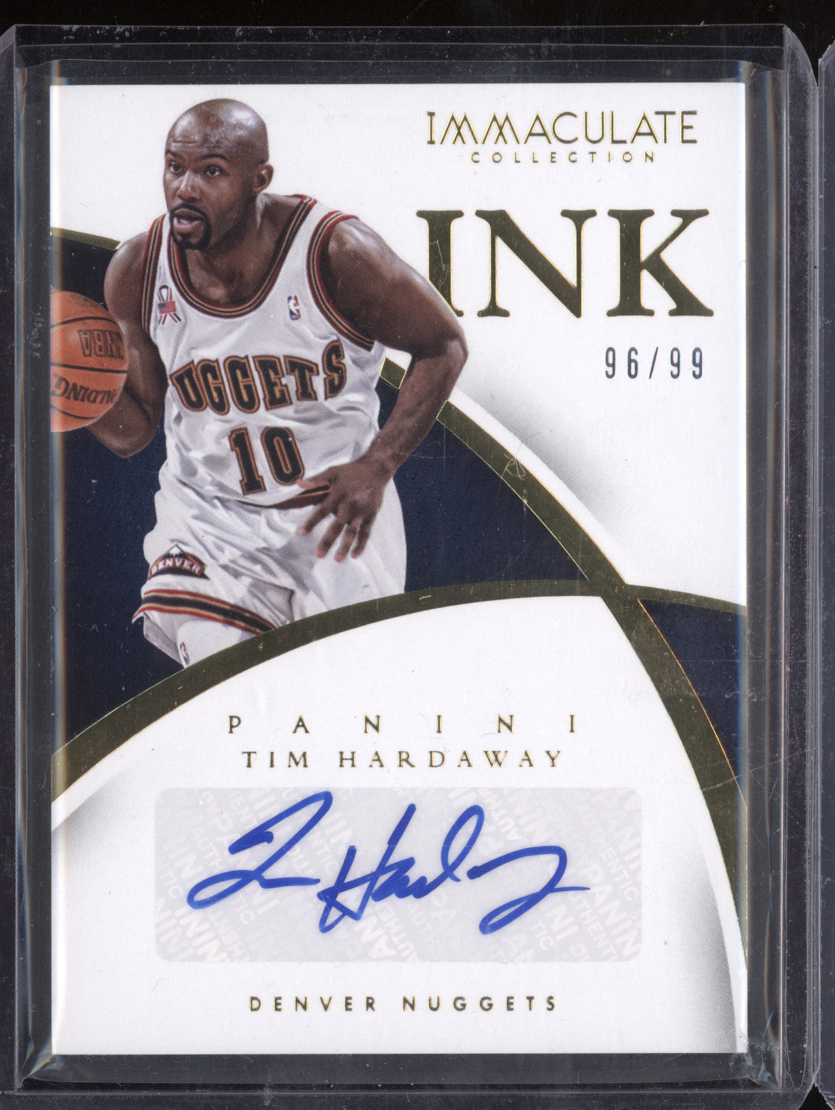 Tim Hardaway 2014-15 Panini Immaculate 67 Immaculate Ink 96/99