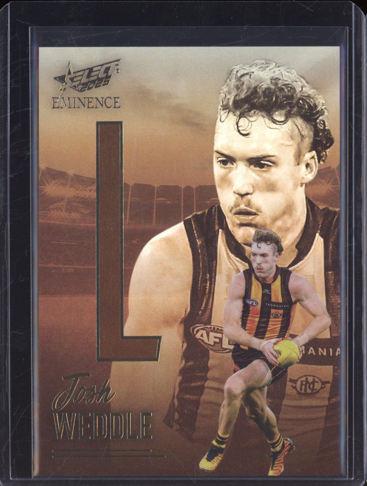 2025 AFL Select Eminence Nameplate NG412 Josh Weddle 103/115
