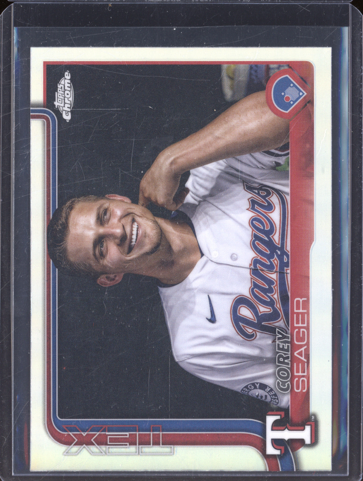 Corey Seager 2025 Topps Chrome 24 Image Variation Refractor
