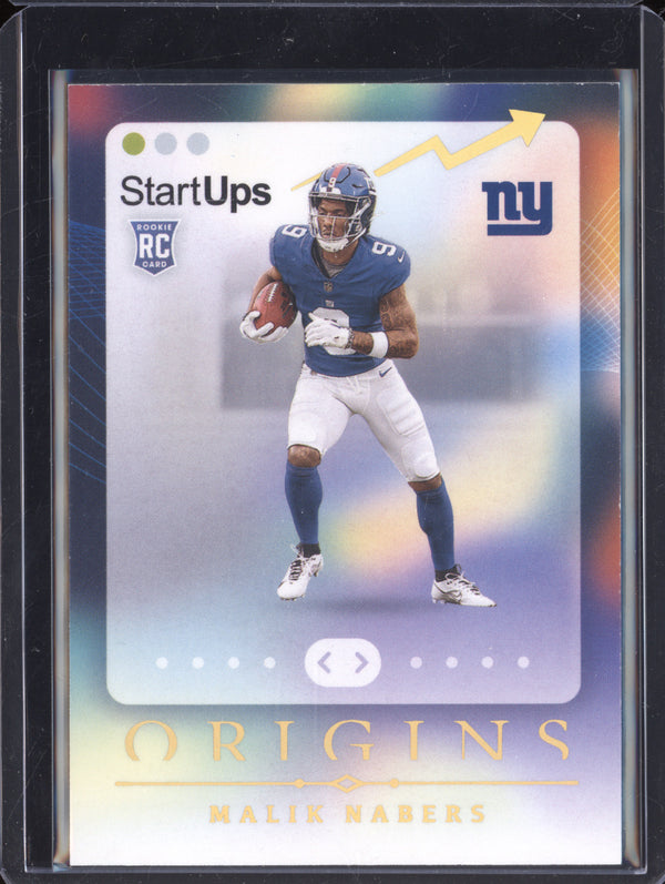 Malik Nabers 2024 Panini Origins 7 StartUps RC