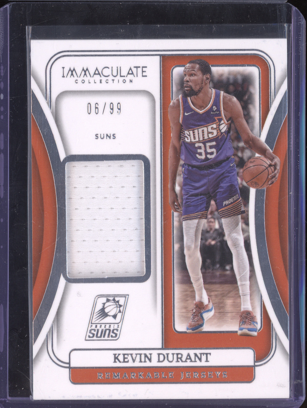 Kevin Durant 2023-24 Panini Immaculate RJ-DUR Remarkable Jerseys 6/99