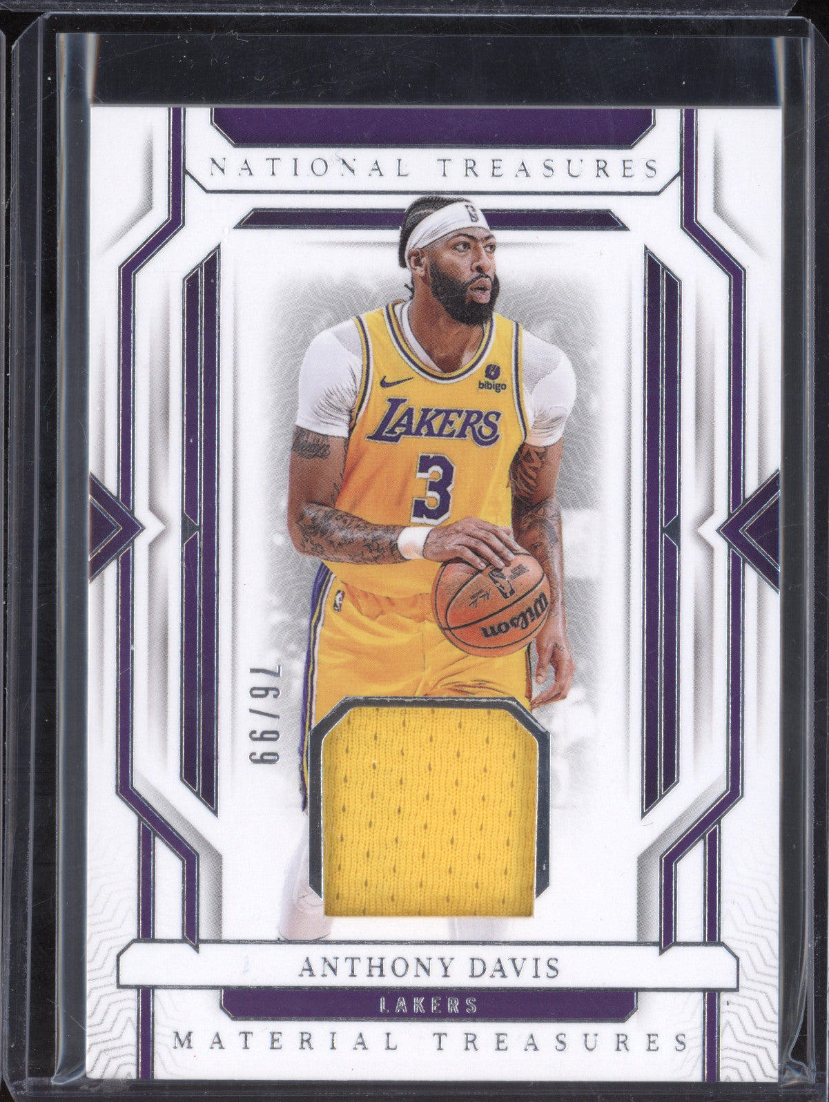 Anthony Davis 2023-24 Panini NT MT-DAV Material Treasures 76/99