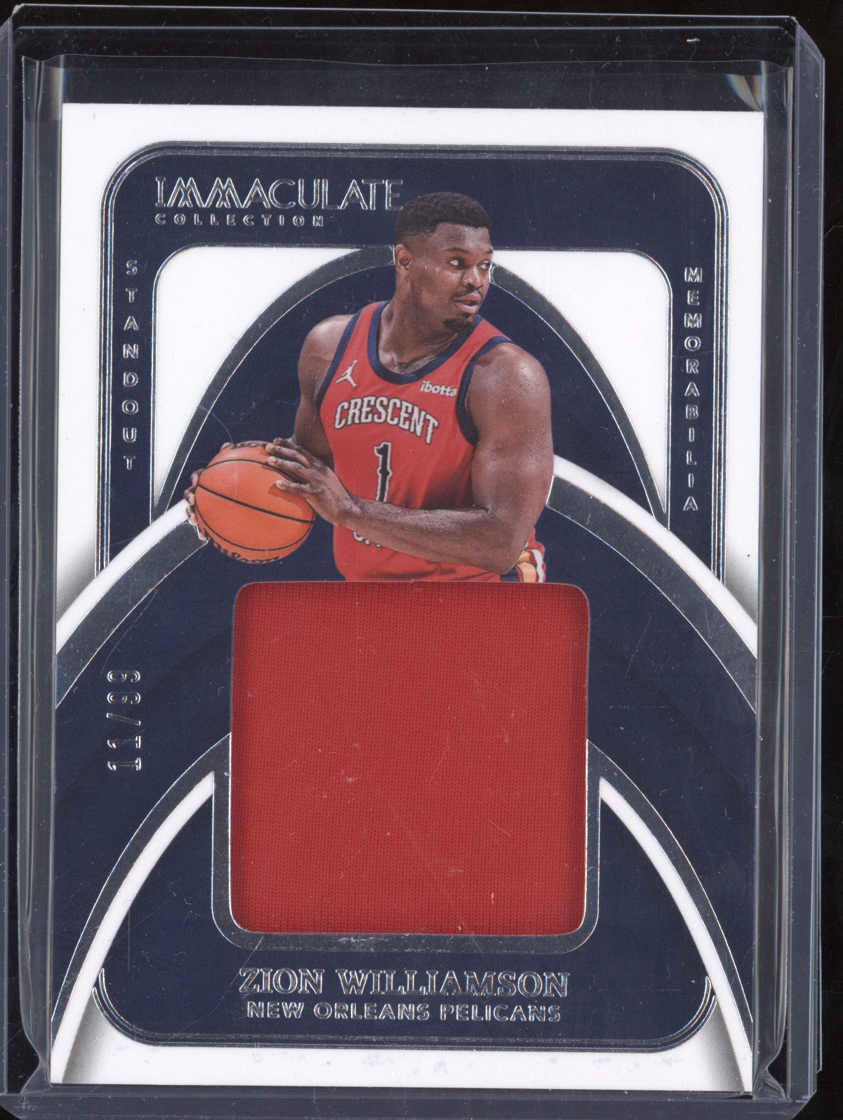 Zion Williamson 2023-24 Panini Immaculate SM-ZIO Standout Memorabilia 11/99