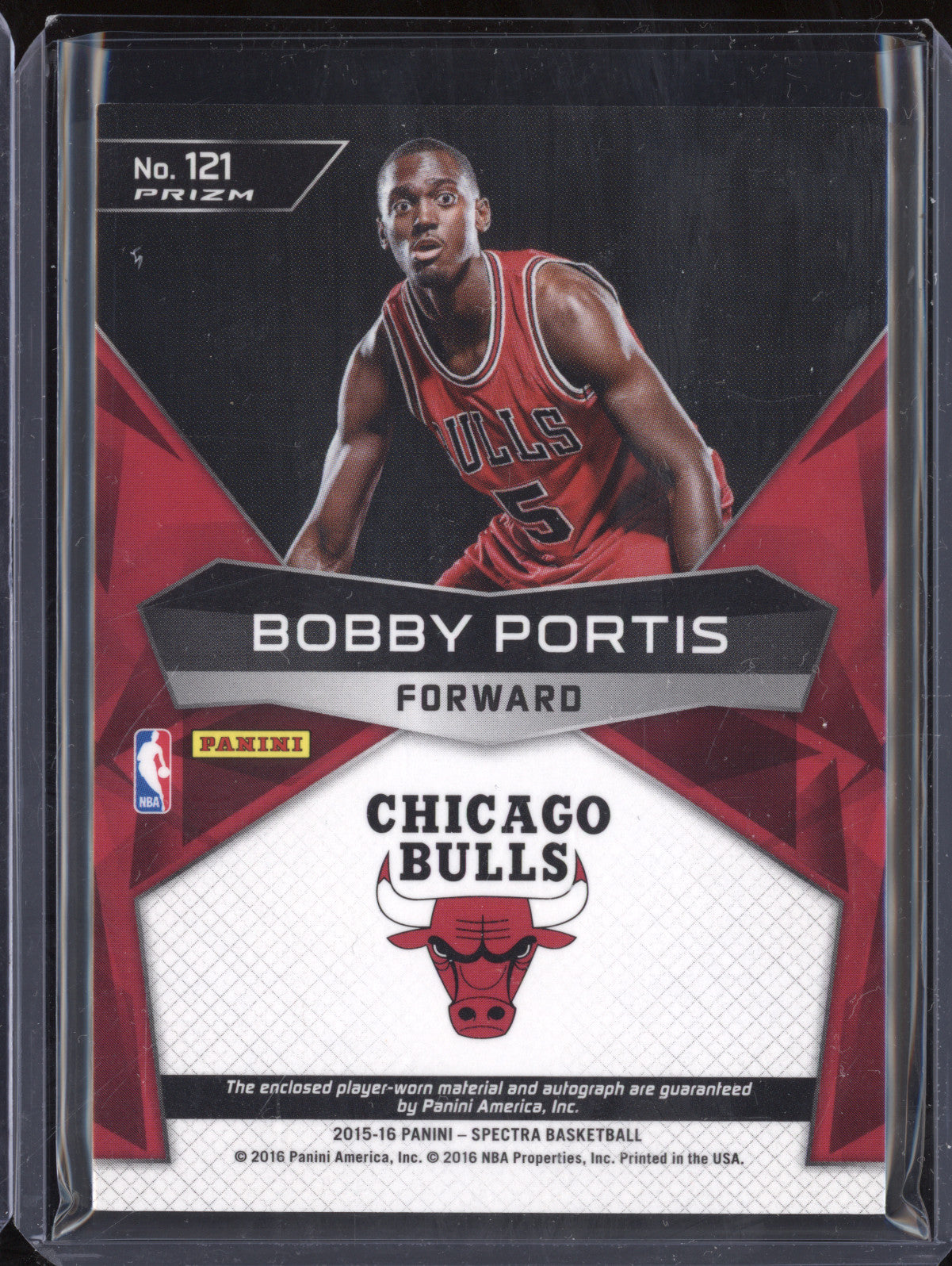 Bobby Portis 2015-16 Panini Spectra 121 Rookie Jersey Auto RC