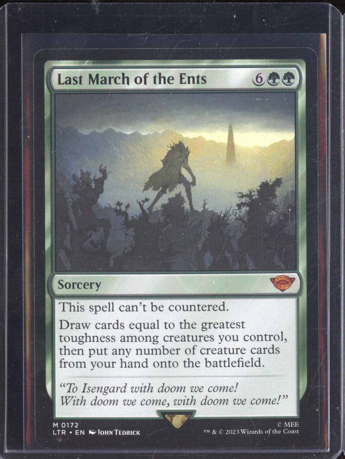 Last March of the Ents 2023 MTG LotR: Tales of Middle-earth 172 Mythic Rare