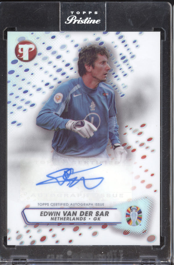 Edwin Van Der Sar 2023 Topps Pristine Road to Euro 2024 PA-EV Pristine Autograph