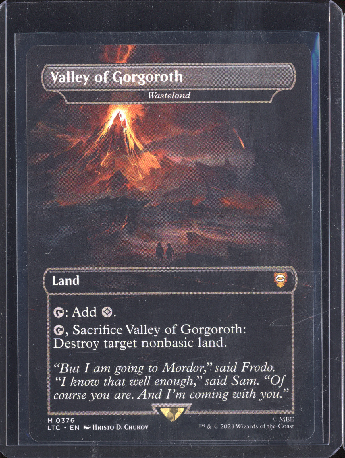 Valley of Gorgoroth 0 MTG LotR: Tales of Middle-earth 376 Borderless Mythic Rare