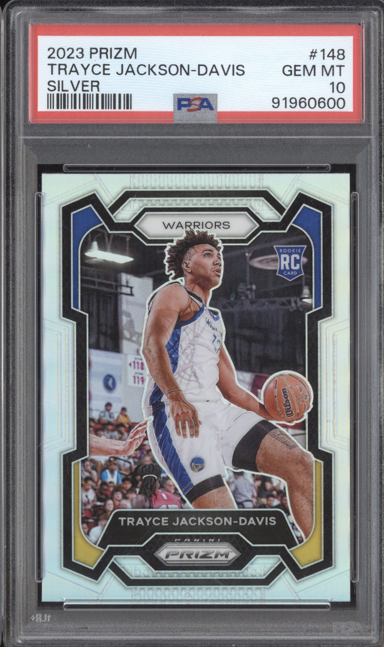 Trayce Jackson-Davis 2023-24 Panini Prizm 148 Silver RC PSA 10