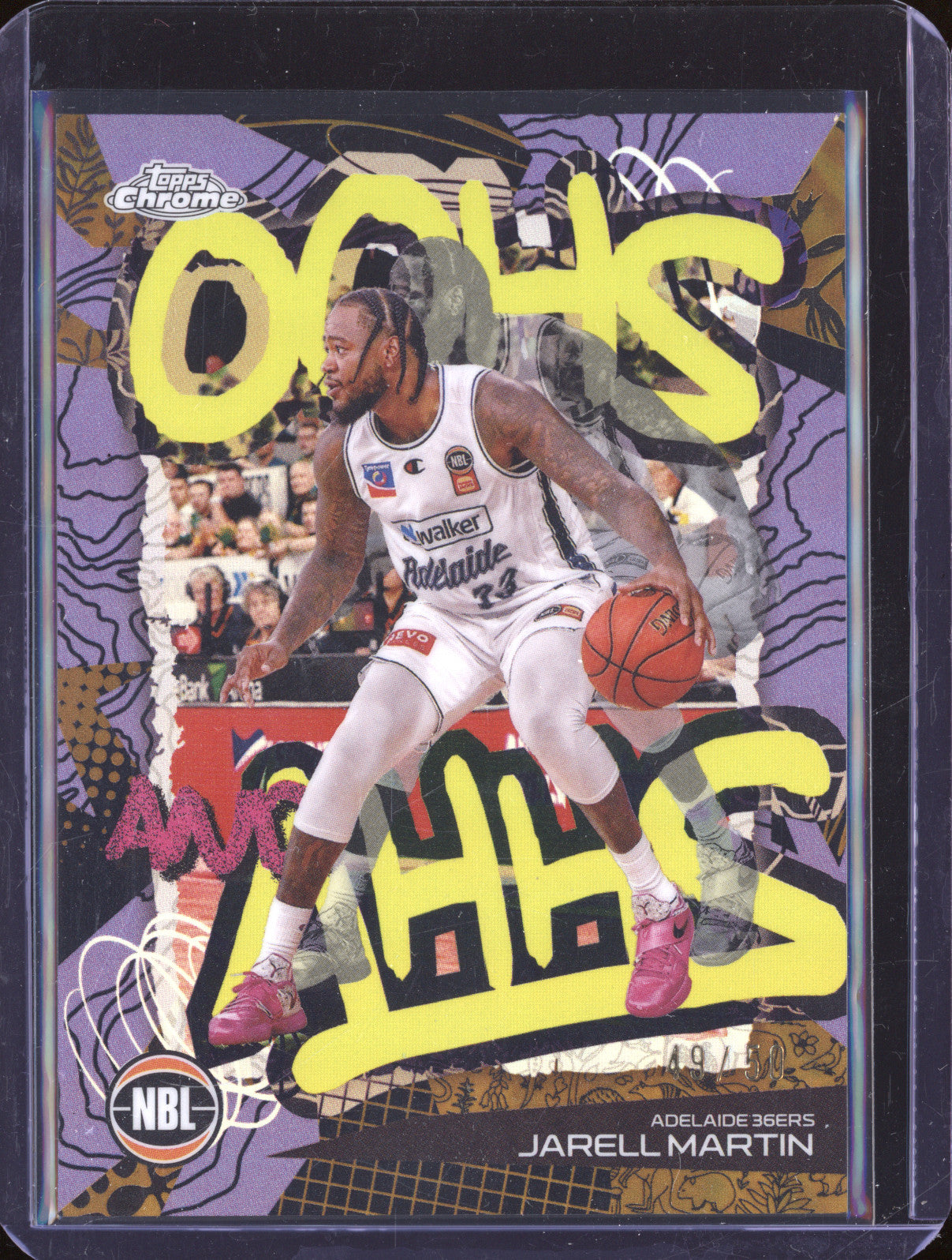 Jarell Martin 2024 Topps Chrome NBL OA-3 Oohs And Ahhs Gold 49/50