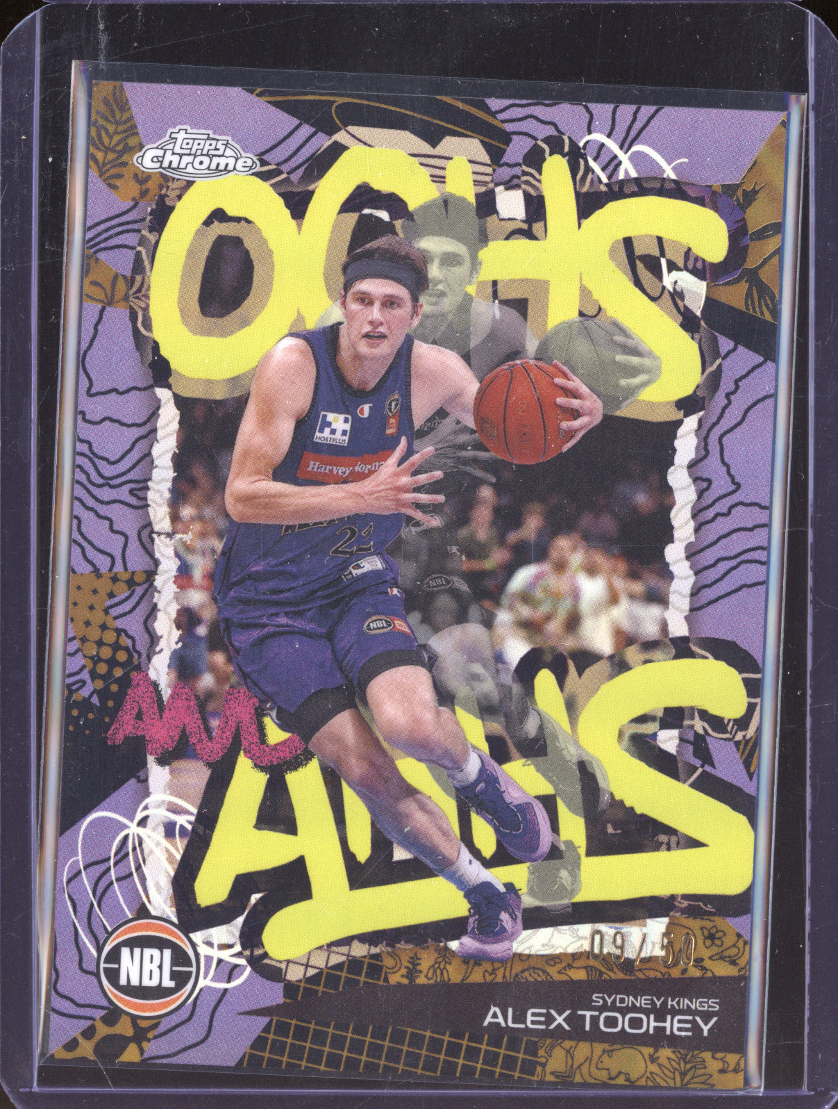 Alex Toohey 2024 Topps Chrome NBL OA-17 Oohs And Ahhs Gold 09/50