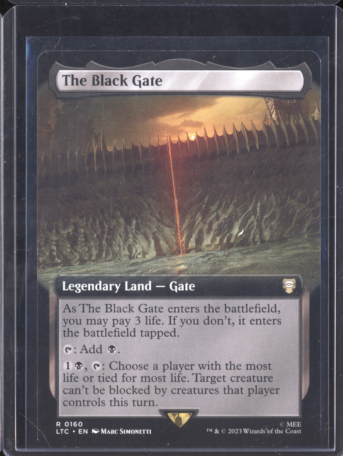 The Black Gate 2023 MTG LotR: Tales of Middle-earth 160 Rare