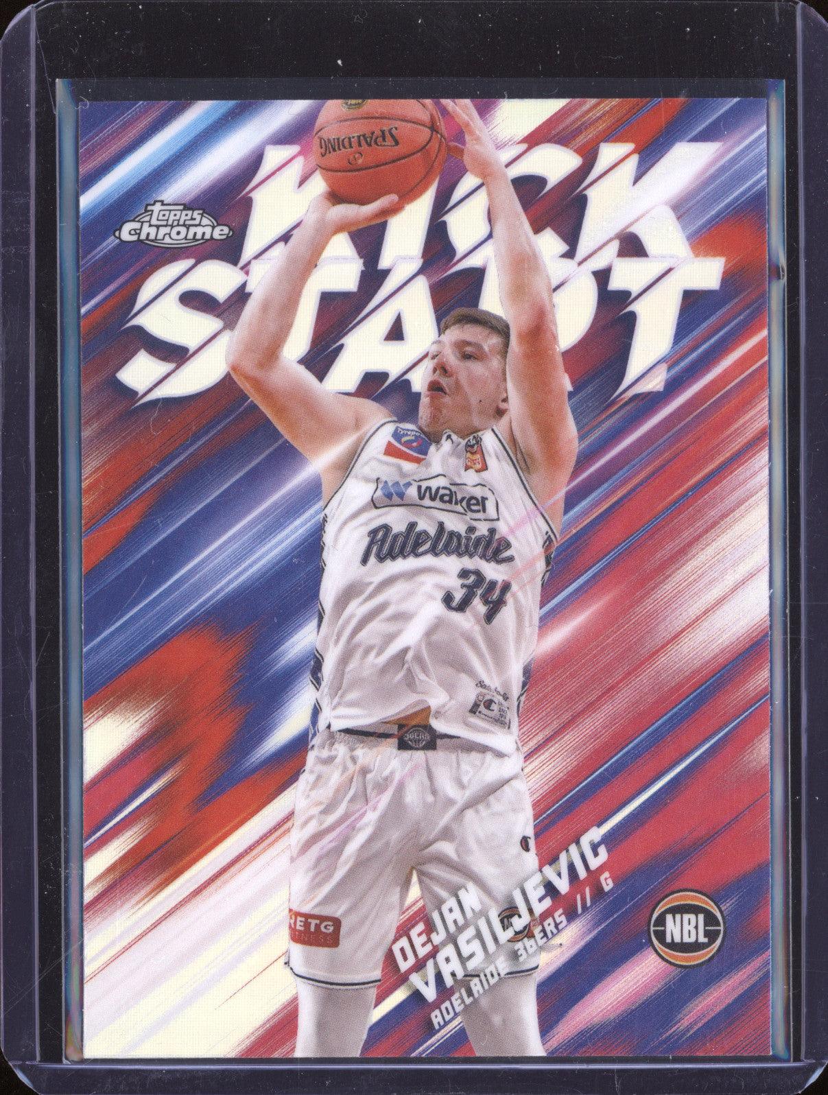 Dejan Vasiljevic 2024 Topps Chrome NBL KS-1 Kick Start Refractors