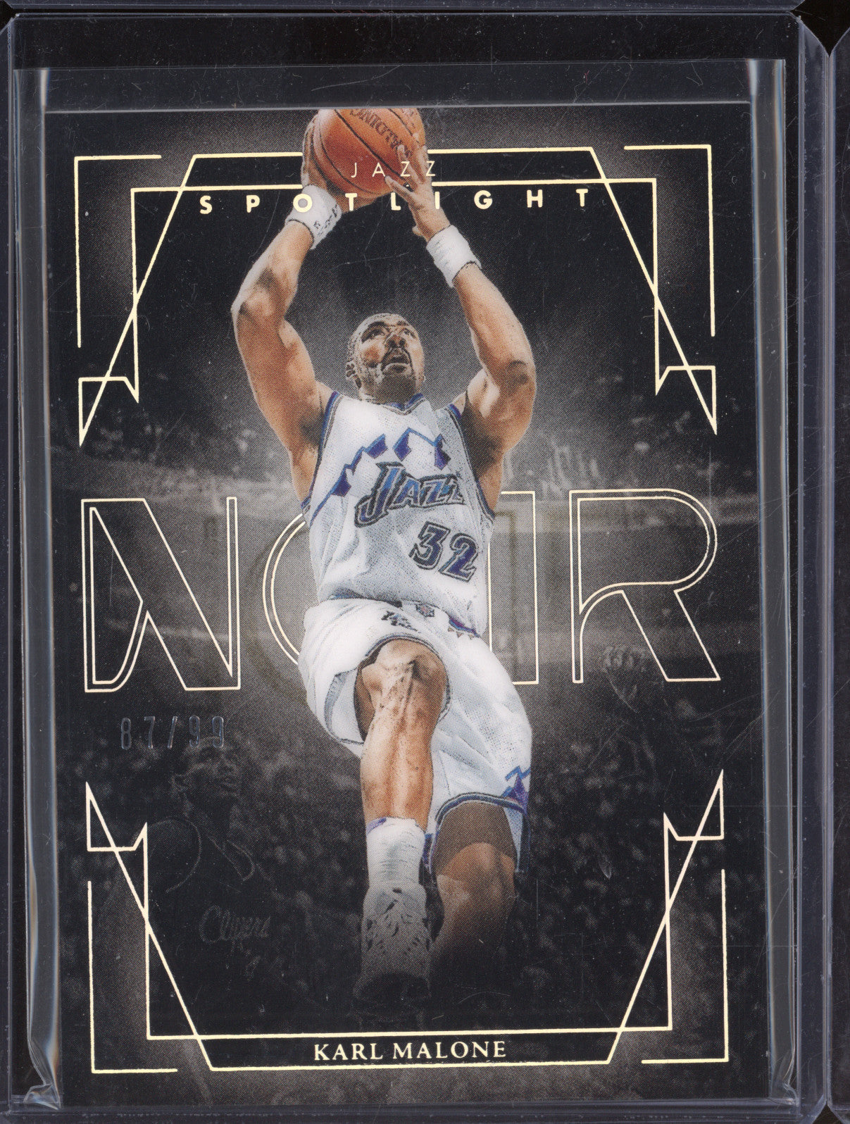 Karl Malone 2024-25 Panini Noir 8 Spotlight 87/99