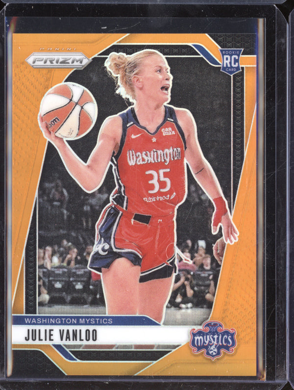 Julie Vanloo 2024 Panini WNBA Prizm 42 Orange RC 31/99