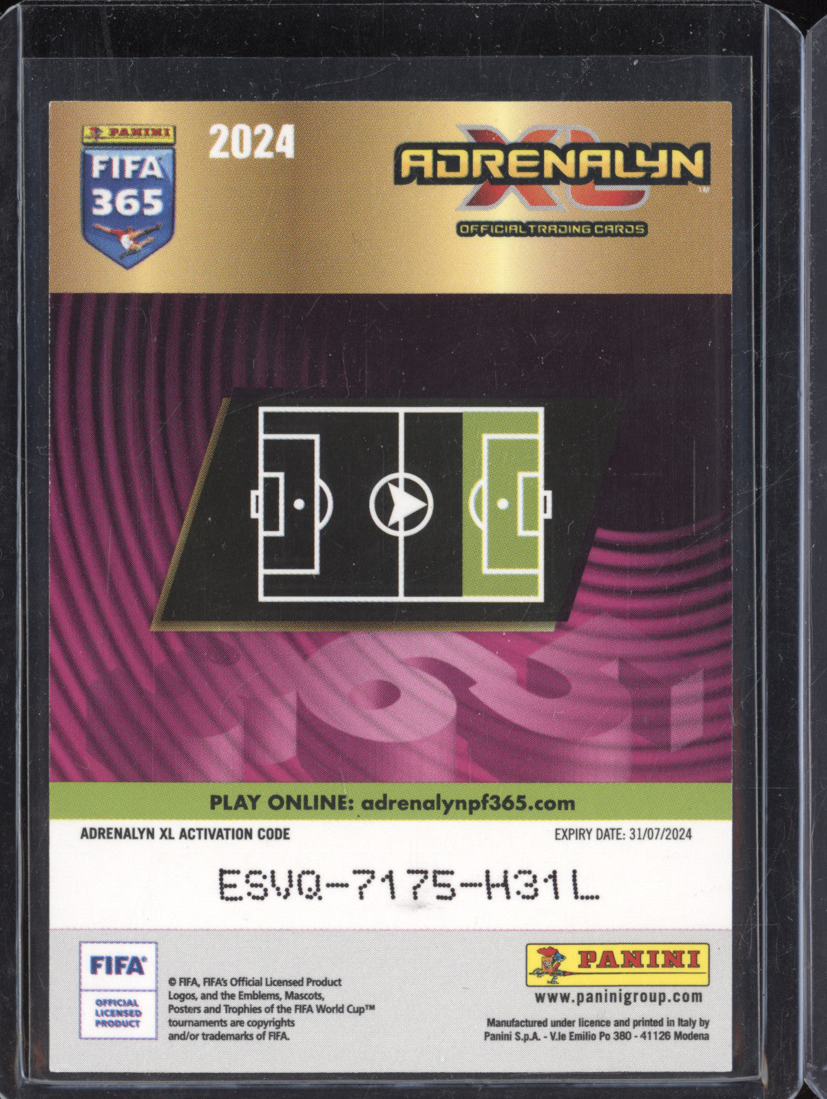 Kylian Mbappe 2024 Panini FIFA 365 Adrenalyn RAR 6 Top Master