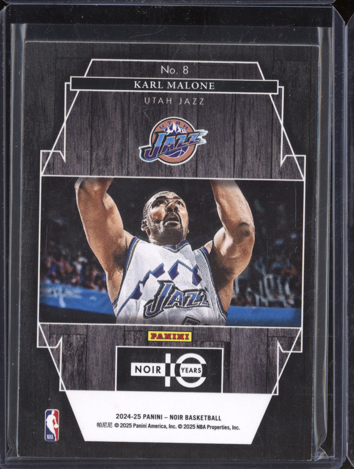 Karl Malone 2024-25 Panini Noir 8 Spotlight 87/99
