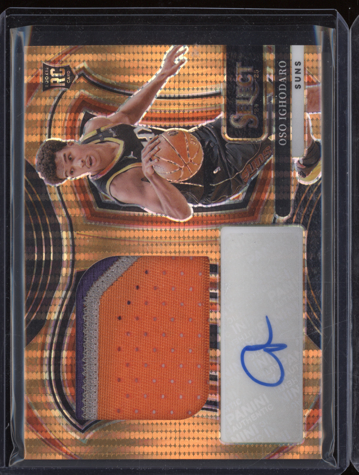 Oso Ighodaro  Panini Select JRS-OSO Jumbo Rookie Sign Swat Orange Pulsar /30