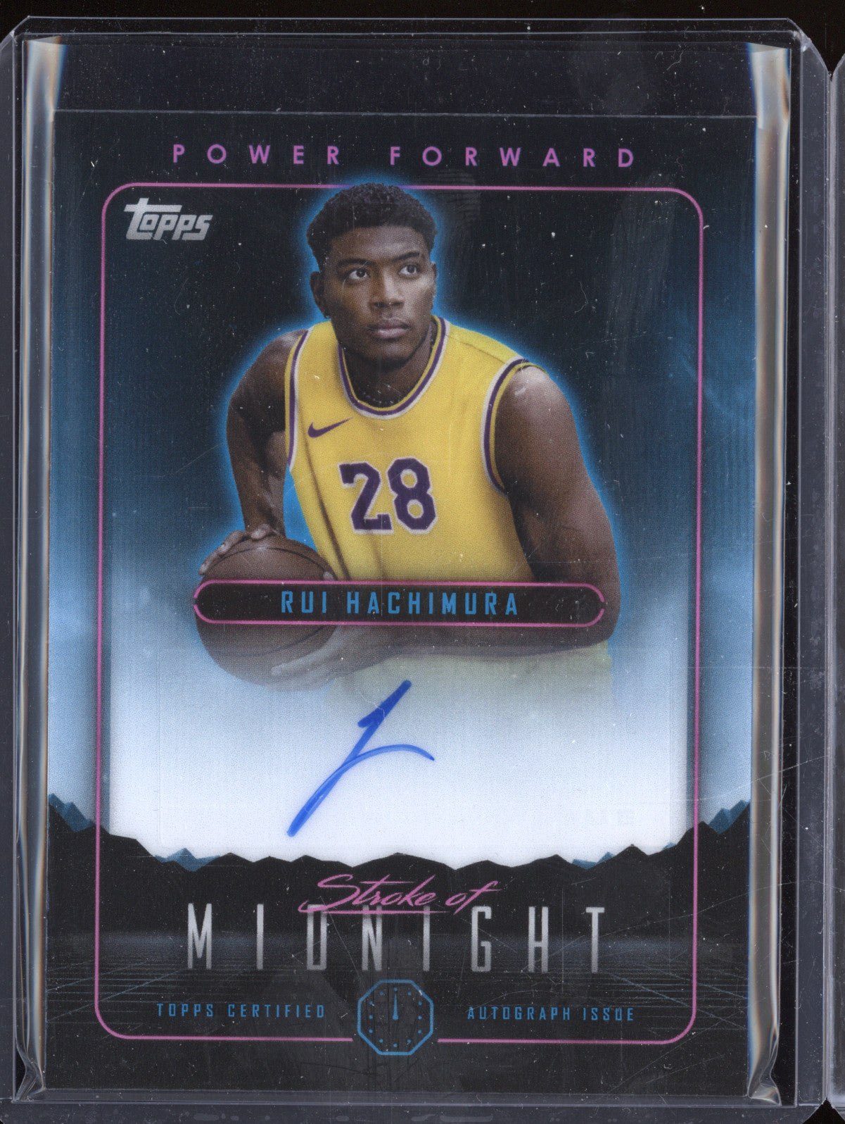 Rui Hachimura 2023-24 Topps Midnight SMA-RH Stroke of Midnight Auto
