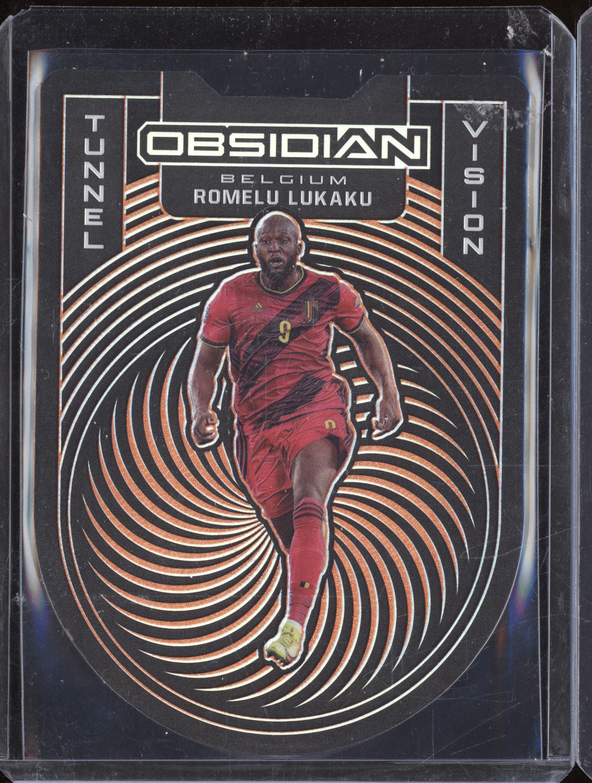 Romelu Lukaku 2021-22 Panini Obsidian 9 Tunnel Vision Orange 1/30