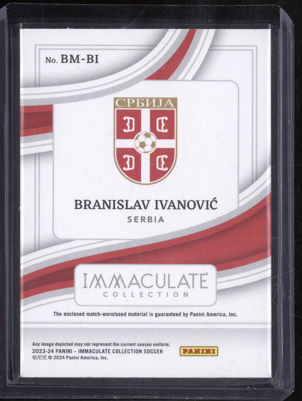 Branislav Ivanovic 2023-24 Panini Immaculate BM-BI Boot Memorabilia 4/5