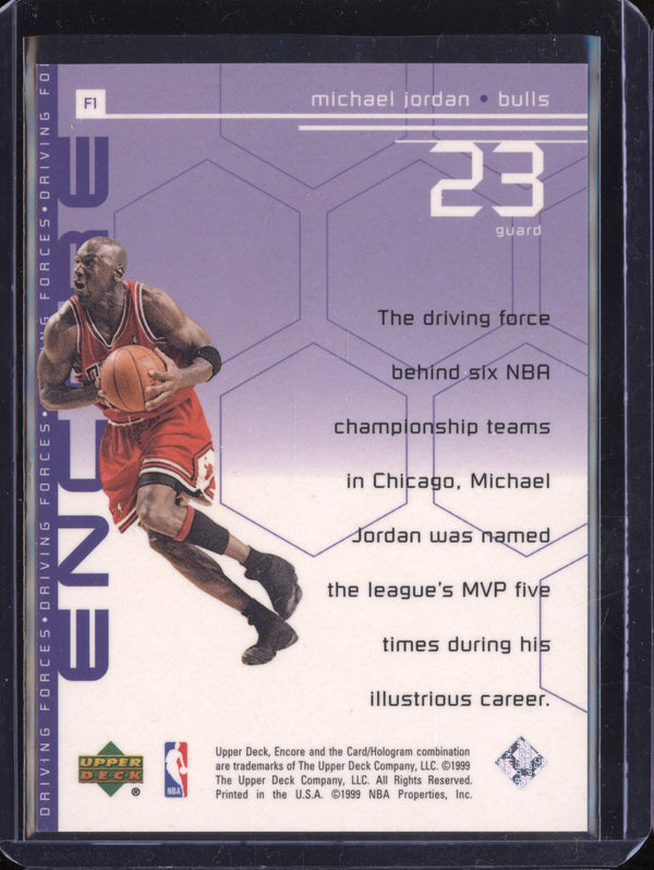 Michael Jordan 1998-99 Upper Deck Encore F1 Driving Forces