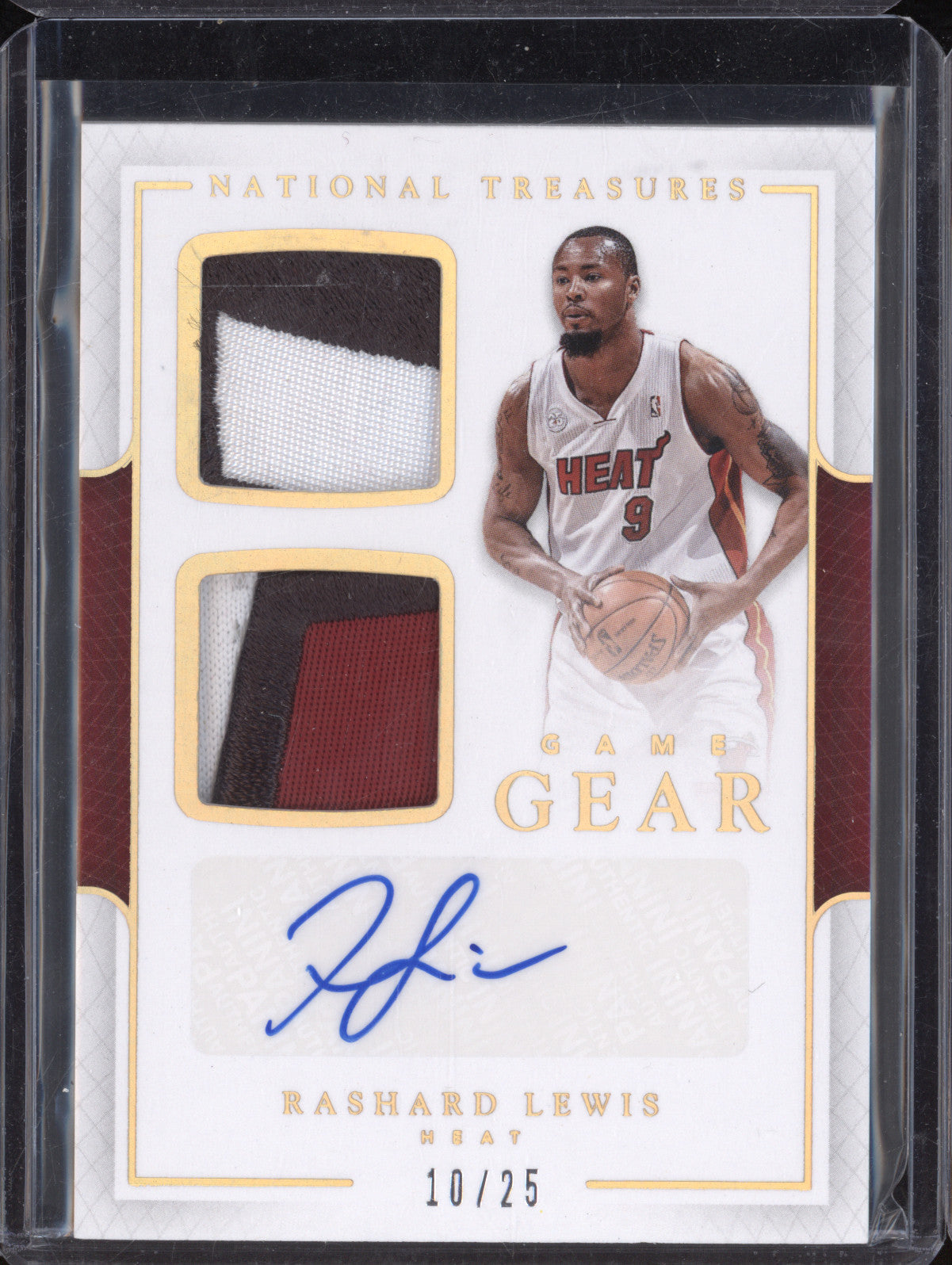 Rashard Lewis 2016-17 Panini NT 20 Game Gear Dual Auto Prime 10/25