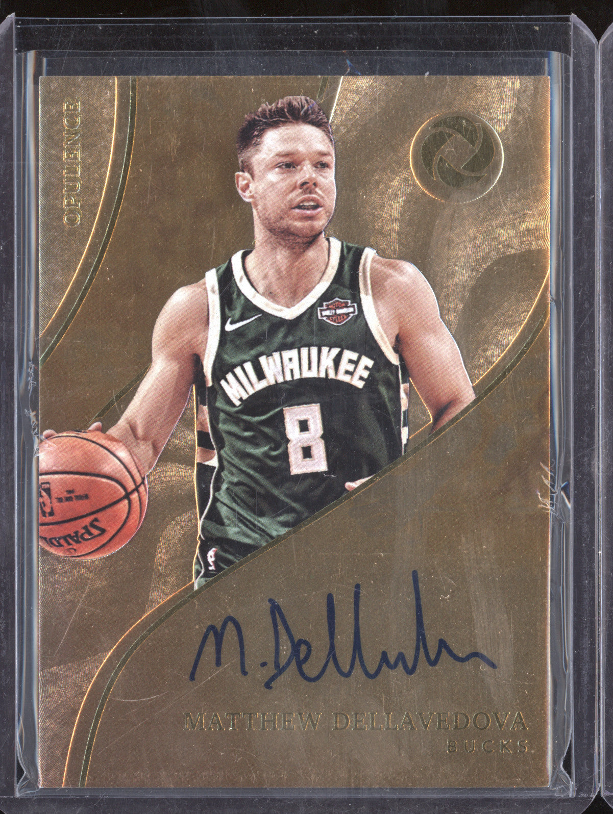 Matthew Dellavedova 2017-18 Panini Opulence OA-MDD Opulent Auto 12/49