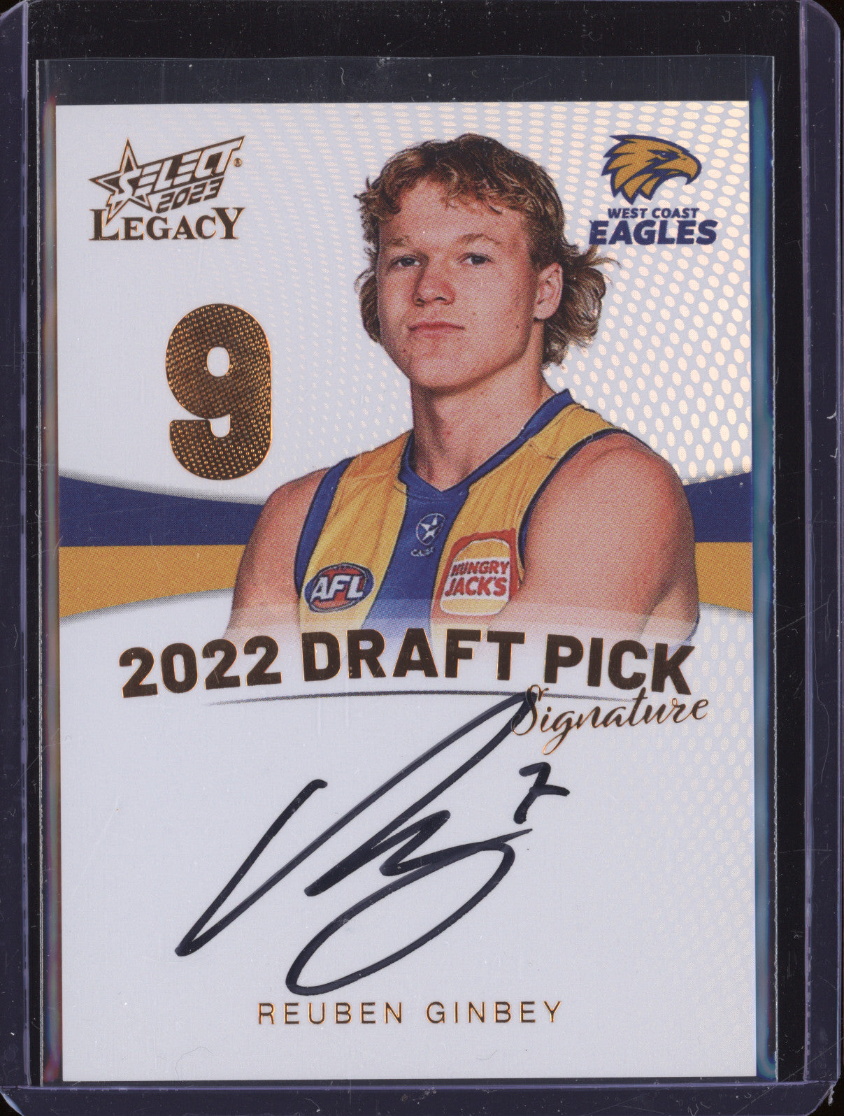 Reuben Ginbey 2024 Select Legacy Ultimate DPSC9 Draft Pick Signature Cooper /175