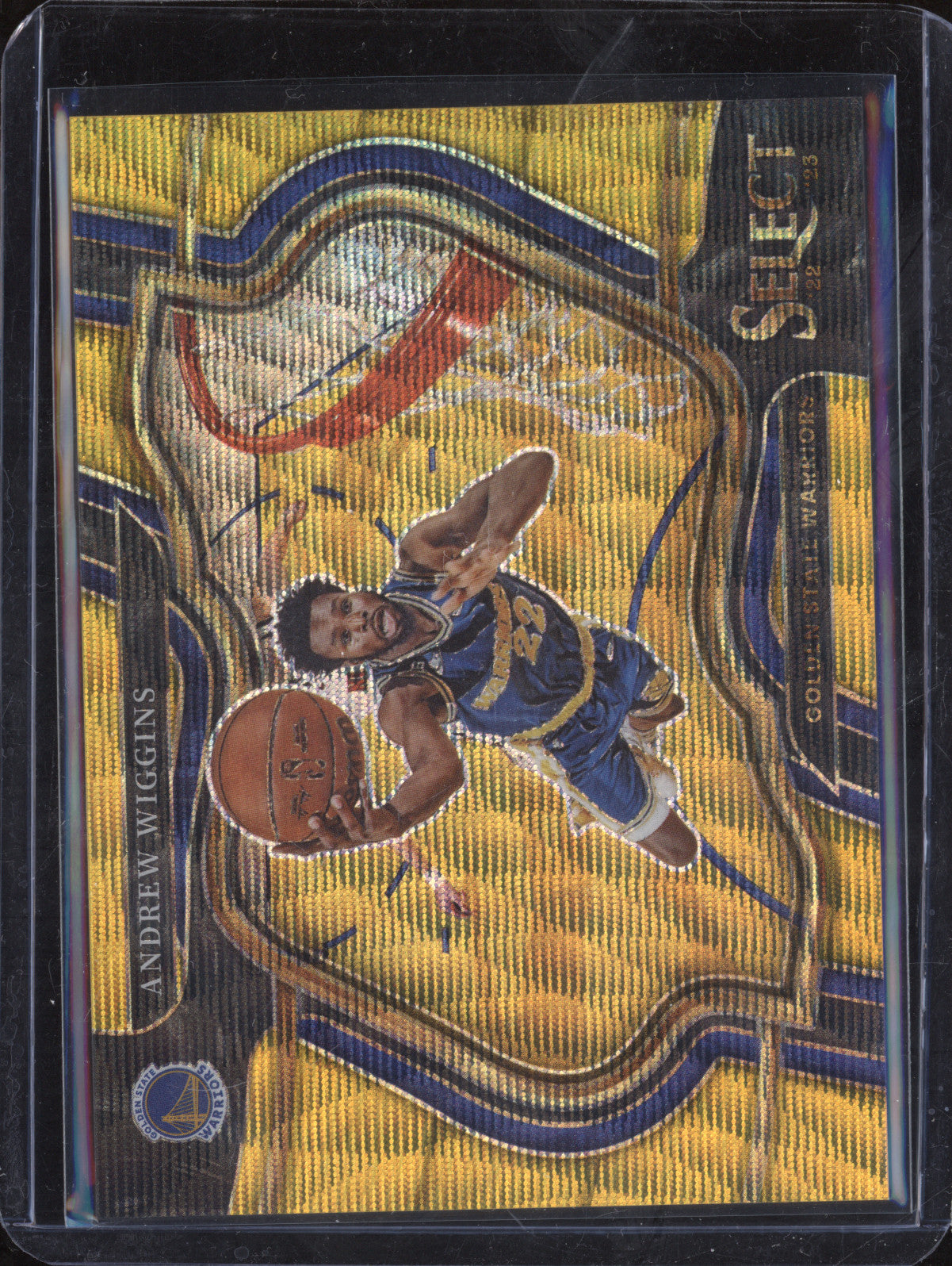 Andrew Wiggins 2022-23 Panini Select 210 Gold Wave Courtside 1/10