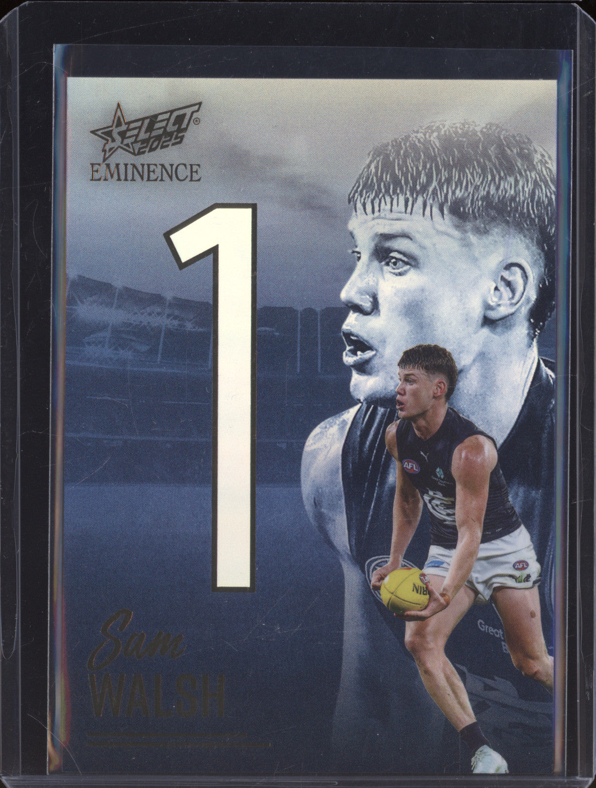 2025 AFL Select Eminence Nameplate NG122 Sam Walsh 048/115