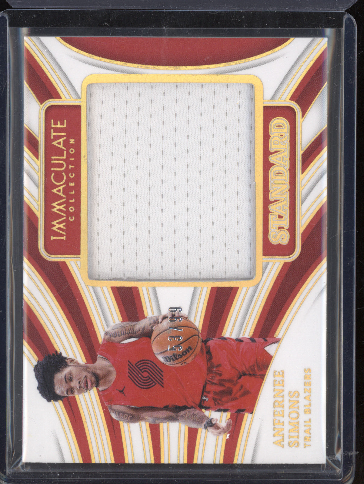 Anfernee Simons 2023-24 Panini Immaculate TST-SIM The Standard Memorabilia 53/99