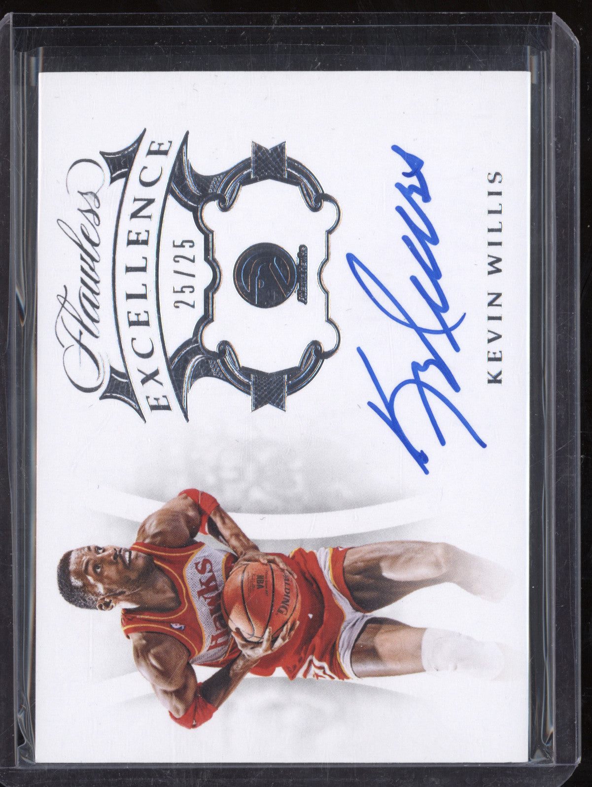 Kevin Willis 2018-19 Panini Flawless ES-KWL Excellence Auto 25/25