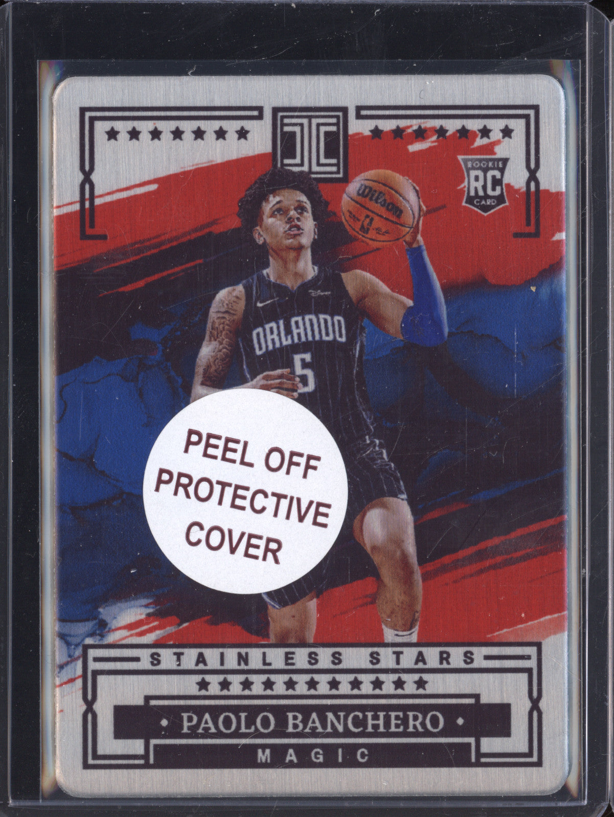 Paolo Banchero 2022-23 Panini Impeccable 18 Stainless Stars Asia Red RC