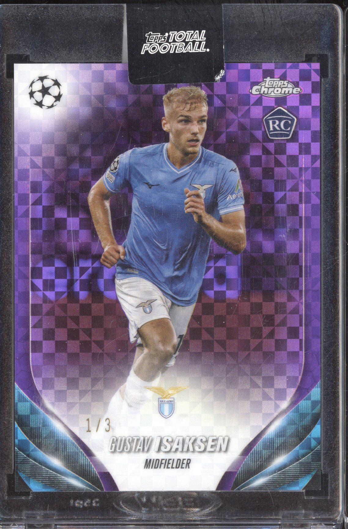 Gustav Isaksen 2023-24 Topps Total Football Chrome 200 Purple 1/3