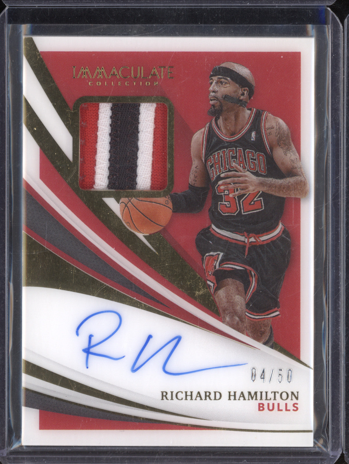 Richard Hamilton 2020-21 Panini Immaculate PA-RHA Patch Auto 4/50