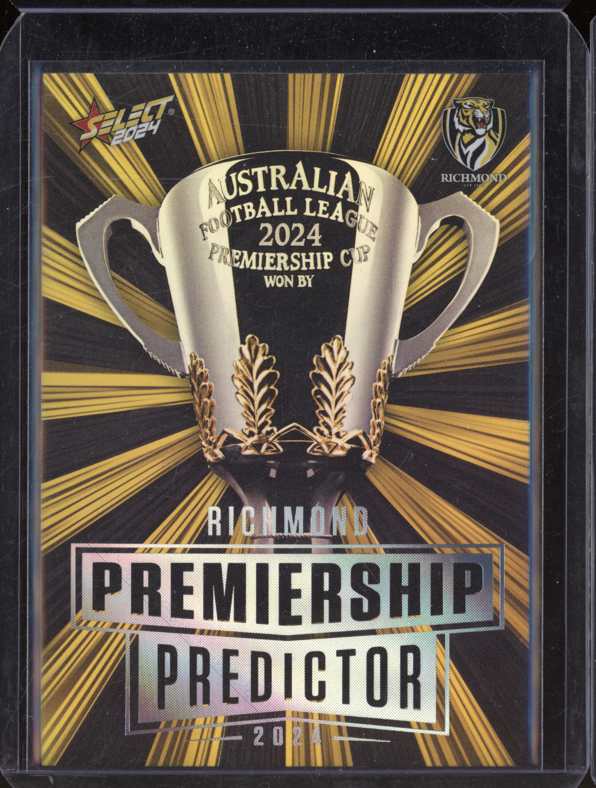 Richmond Tigers 2024 Select Footy Stars PPP14 Premiership Predictor Platinum /60