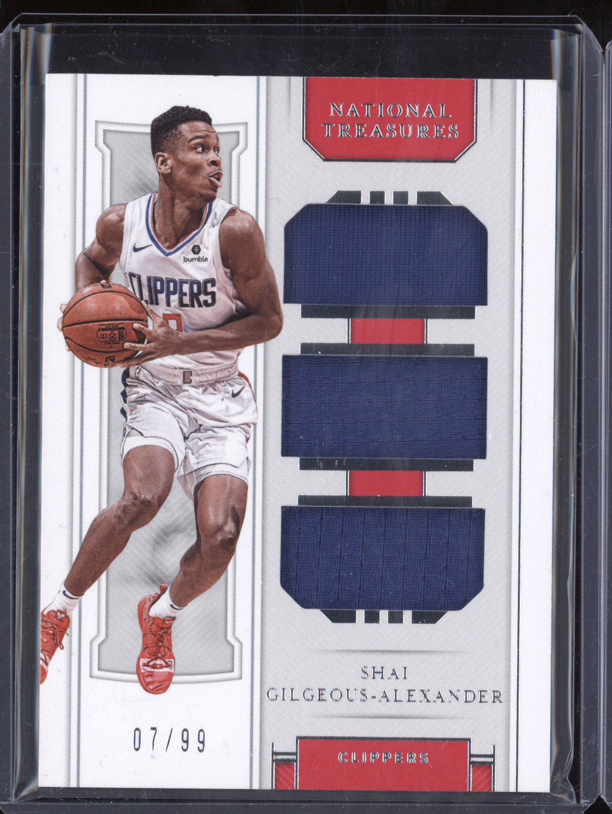 Shai Gilgeous-Alexander 2018-19 Panini NT RT-SGA Rookie Triple Materials RC 7/99