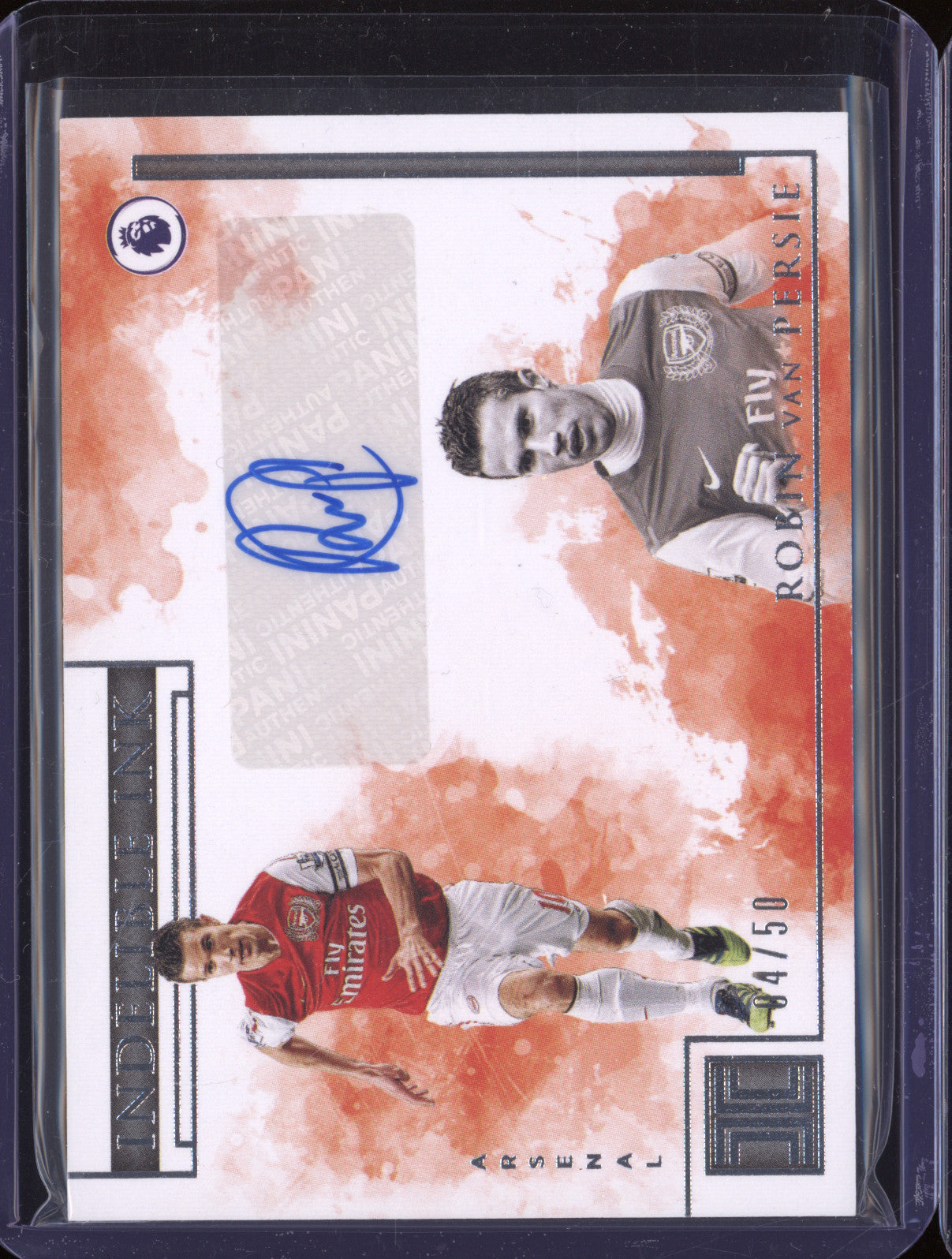 Robin Van Persie 2019-20 Panini Impeccable IN-RVP Indelible Ink 04/50