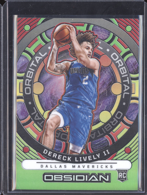 Dereck Lively II 2023-24 Panini Obsidian 9 Orbital Reggae Flood RC 48/60