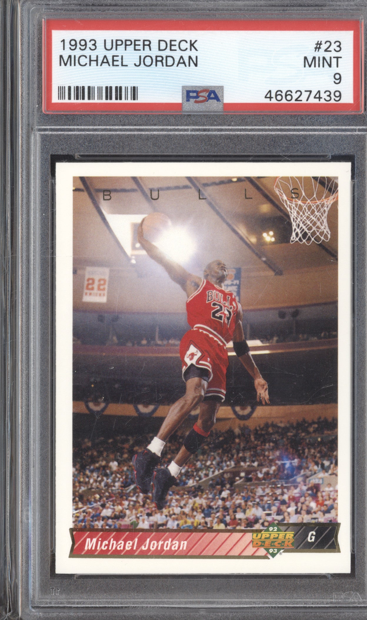 1992 Upper Deck 23 Michael Jordan PSA 9